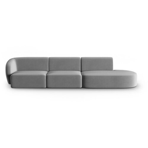 Milo Casa Siva žametna sedežna garnitura levi kot 311 cm Paolo &amp;ndash; Slike