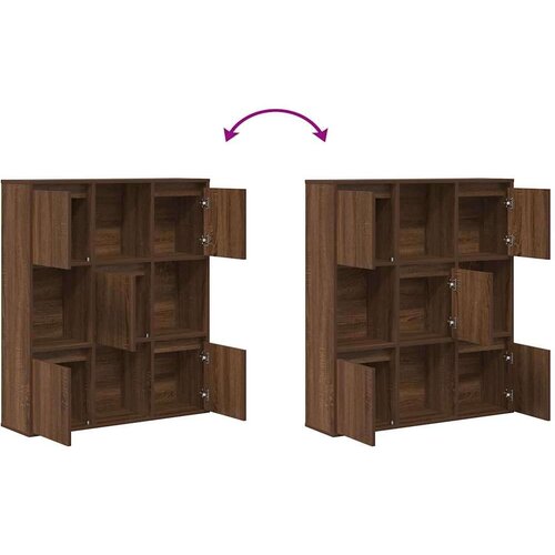 VidaXL Regal za knjige boja hrasta 89x24x101,5 cm konstruirano drvo Slike