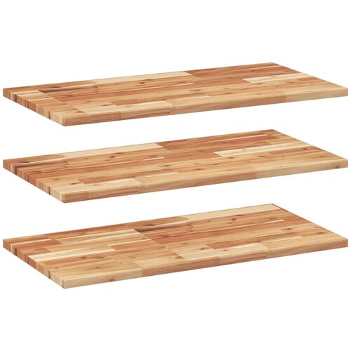 vidaXL Plutajuće police 3kom s uljnim premazom 60x40x2 cm drvo bagrema Cene