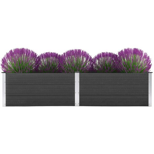 Furnova Visoka greda 250x100x54 cm WPC siva, (21919958) Cene