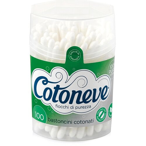 Cotoneve eko štapići za uši sa vatom, 100 komada Cene