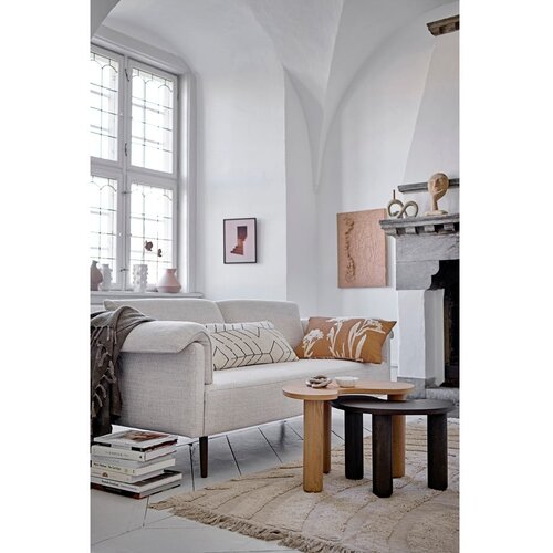 Bloomingville Temno rjava mizica iz masivnega kavčukovca 36x53 cm Luppa &amp;ndash; Slike