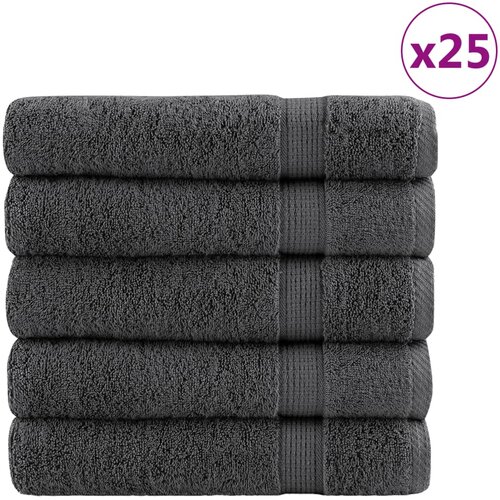 vidaXL Premium brisače SOLUND 25 kos antracit 70x140 cm 600 g/m2 Cene