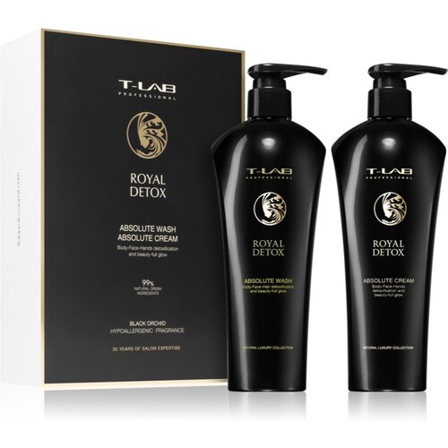 T-LAB Professional Royal Detox Body darilni set(za lase in telo) Slike