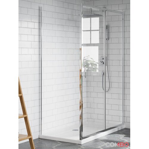 Quartz tu&amp;scaron; kabina atlantis ker, providno staklo 6mm, srebrni ram, 110x90x200cm Slike