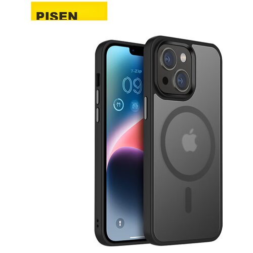  Pisen Maska za mobilni telefon iPhone 14, Crna Cene