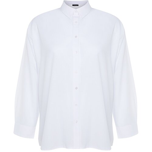 Trendyol Curve White Woven Shirt Slike