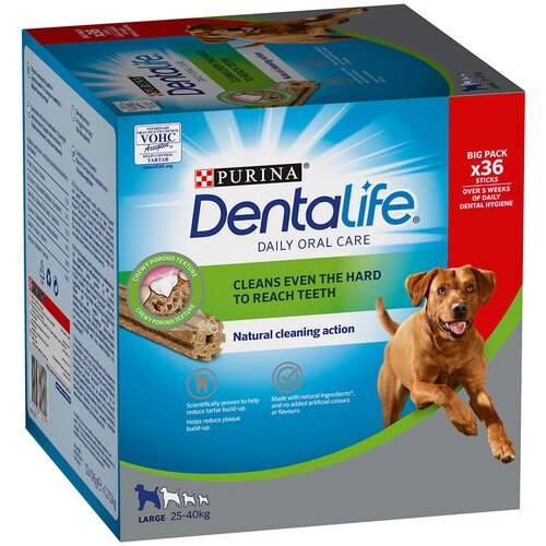 Dentalife ​​​​​​​Purina grickalice za svakodnevno čišćenje zuba za velike pse (25-40 kg) - 36 komada (12 x 106 g) Cijene