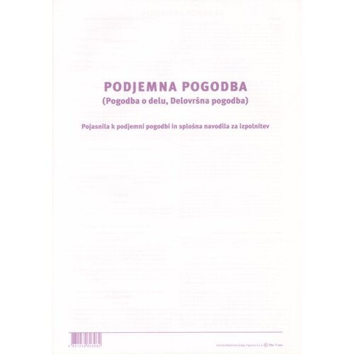  Obrazec 5,100 podjemna pogodba ALEA Slike
