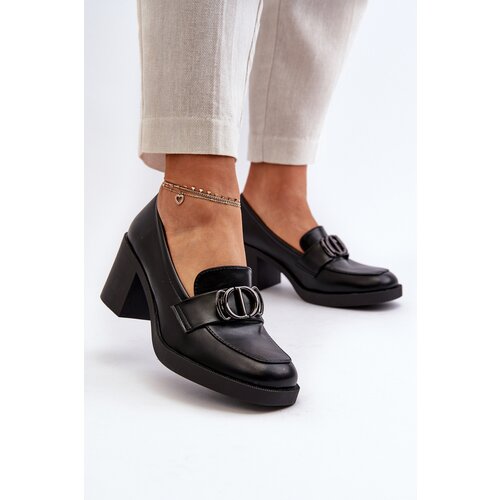 Boto Women's High Heel Shoes with Decoration Black Nedarea Cene