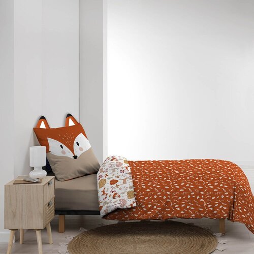 Douceur d int&amp;eacute;rieur Bijela/boja terakote pamučna dječja posteljina za krevet za jednu osobu 140x200 cm Roxy &amp;ndash; Slike