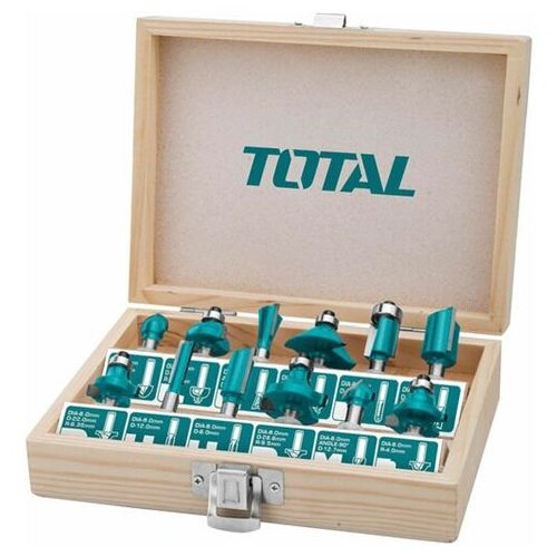 Total 12-dijelni set glodala za drvo (8 mm) (TACSR1121) Cijene