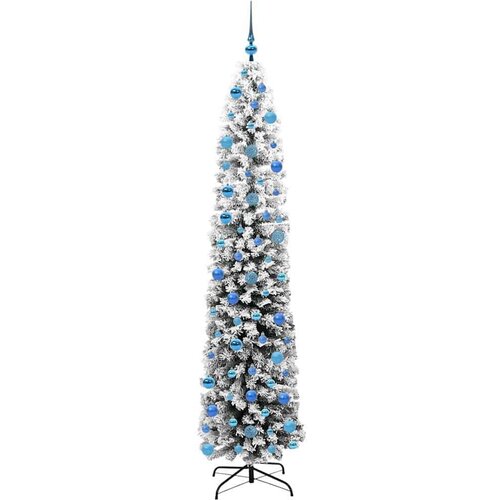 VidaXL Umjetno božićno drvce Zelena 240 cm PVC i čelik i plastika Slike