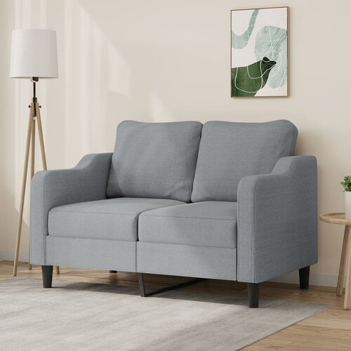 vidaXL Dvosjed od tkanine svjetlosivi 120 cm Cijene