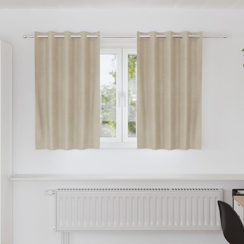 vidaXL Zavese Krem Poliester 140 x 140 cm Dekorativni vložki Zavese Cene