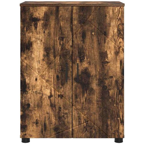 VidaXL Kupaonski ormar s policom Dimljeni hrast 60 x 35 x 80 cm Slike