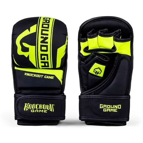Ground Game MMA sparing rokavice, Stripe Neon, L/XL