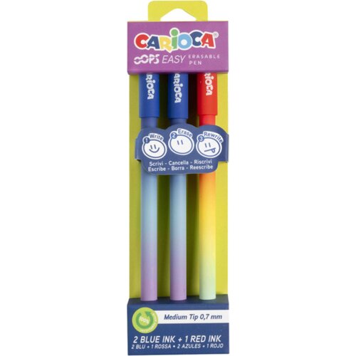 Carioca OOPS Easy Erasable Pens - 3 kos. Cene