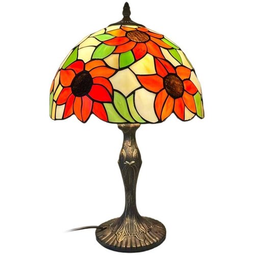  Brilagi - Tiffany vitražna stona lampa SUNFLOWER 1xE27/60W/230V Cene