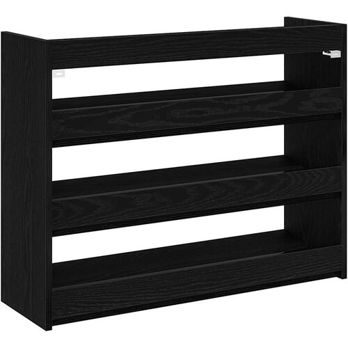 VidaXL stalak za cipele crni 80x25x62 cm od konstruiranog drva Slike