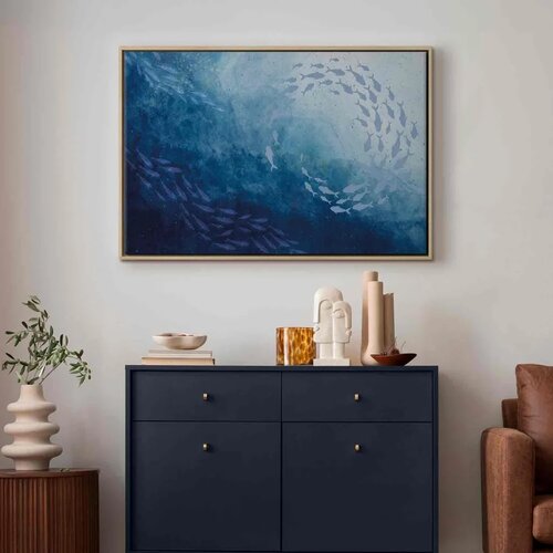  Slika - Sea depths 120x80 U prirodnom drvenom okviru Slike
