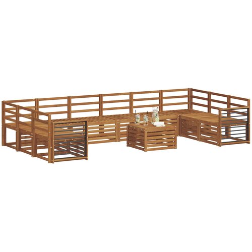  Set vanjskih sofa 11 kom. Prirodna Slike