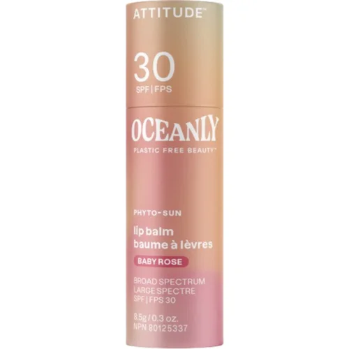 Attitude Oceanly PHYTO-SUN Lip Balm SPF30 - Baby Rose