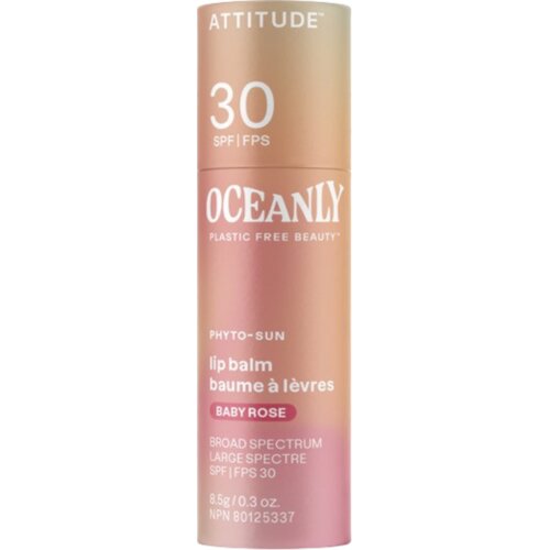 Attitude Oceanly PHYTO-SUN Lip Balm SPF30 - Baby Rose Slike