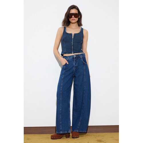 TRENDYOLMILLA ženske pantalone Twoss26Je00008, plava Cene