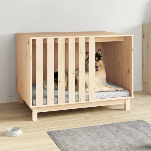 vidaXL Pasja uta 100x70x72 cm trdna borovina Cene
