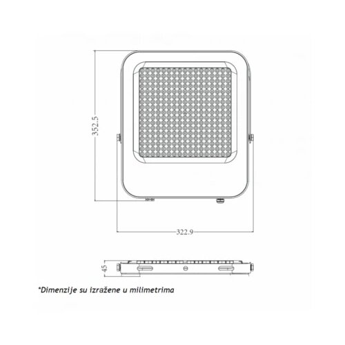  LED REFLEKTOR IK03 300 W 6500K Cene
