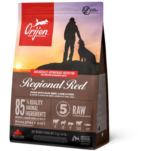 Orijen regional red - grain free hrana za pse sa govedinom, divljom svinjom, bizonom i jagnjetinom (2kg, 11,4kg) 2kg Cene
