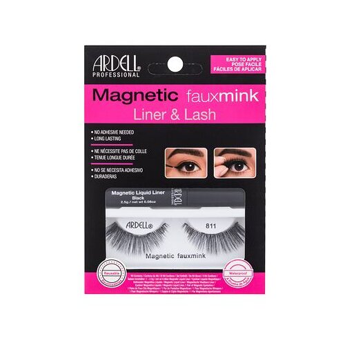 Ardell Magnetic Faux Mink 811 nijansa Black darovni set umjetne trepavice Magnetic Faux Mink 811 1 kom + tekući gel za magnetske umjetne trepavice Magnetic Liquid Liner 2,5 g Black Cijene