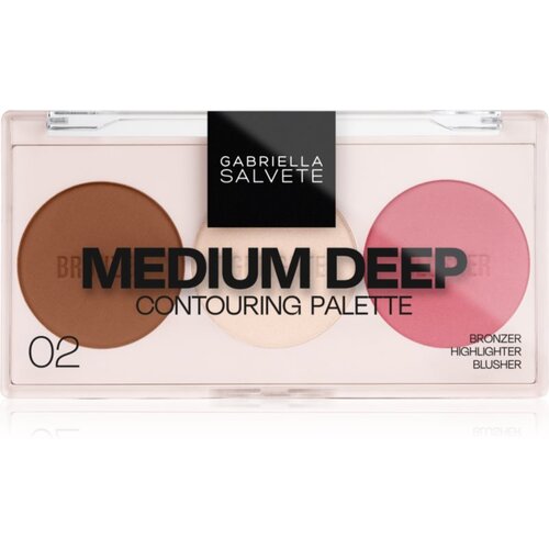 Gabriella Salvete Contouring Palette paleta za konturiranje nijansa 02 Medium Deep 9 g Slike