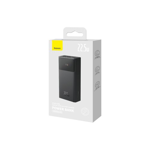 Baseus zunanja baterija star-lord quick charge z digitalnim zaslonom, 30.000 mah, 22,5 w, usb-c, črna Cene