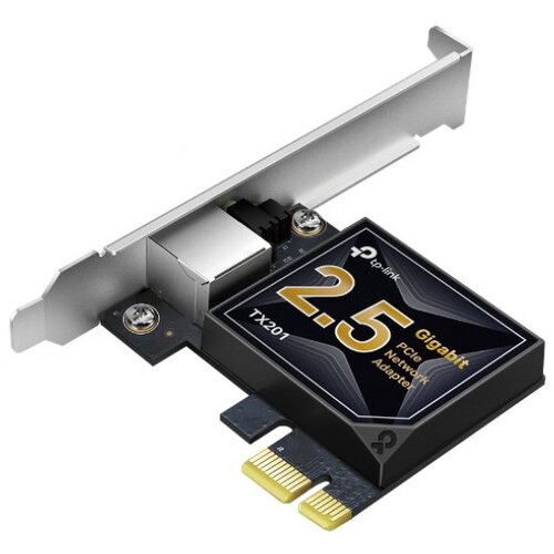 Lan TX201 2.5 Gigabit PCI Express Network Adapter, PCIe 2.1 &amp;times;1, Support 2.5/1 Gbps and 100 Mbps Network Standards, Low-Profile and Full-Height Brackets Slike