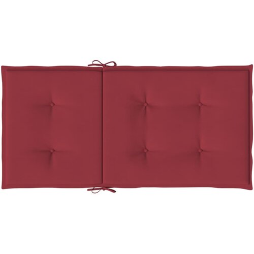  Jastuci za vrtne stolice 6 kom boja vina 100x50x3 cm od tkanine Slike