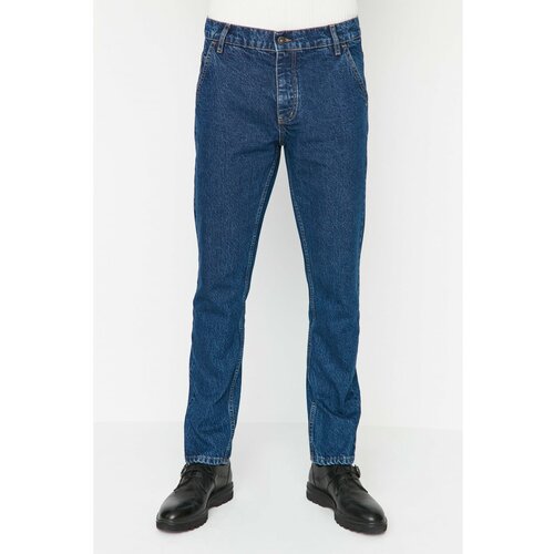 Trendyol Men's Indigo Straight Fit Jeans Cene