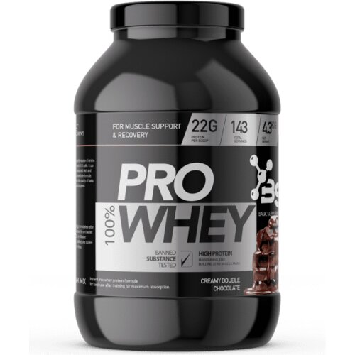 Basic Supplements Pro Whey, Ukus Kremasta dupla čokolada, 4.3kg Cene