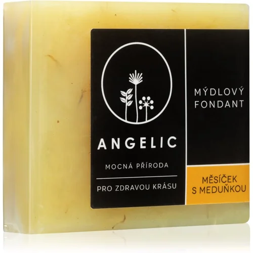 Angelic Soap fondant Calendula & Lemon balm ekstra nežno naravno milo 105 g