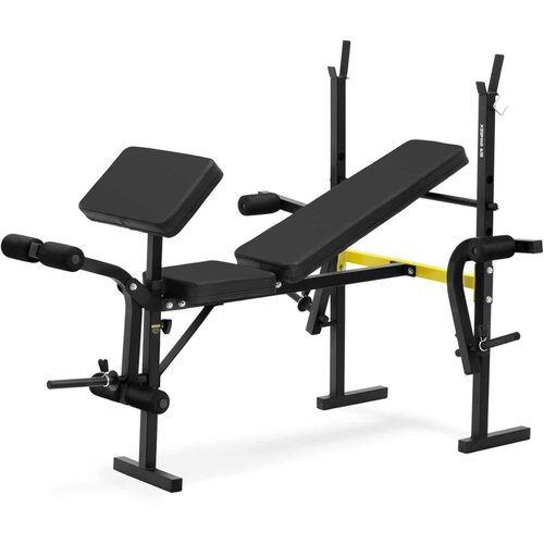 GYMREX Vadbena klop za palico s pridigarjem, nastavljiva do 100 kg, (21533715) Cene