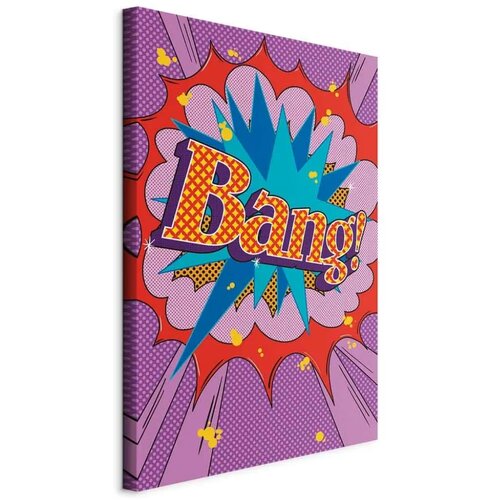  Slika - Comic Street Art (1-part) - Colorful Text on Vibrant Background 60x90 Standard Cene