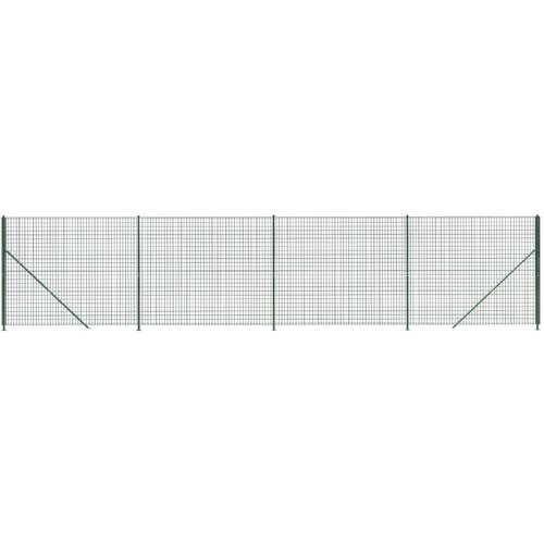 VidaXL Mrežna ograja s prirobnico zelena 2x10 m, (20822213) Slike
