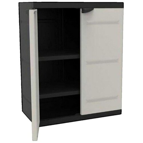 Plastiken Shramba na prostem Armoire basse TITANIUM beige et noir Bež Slike