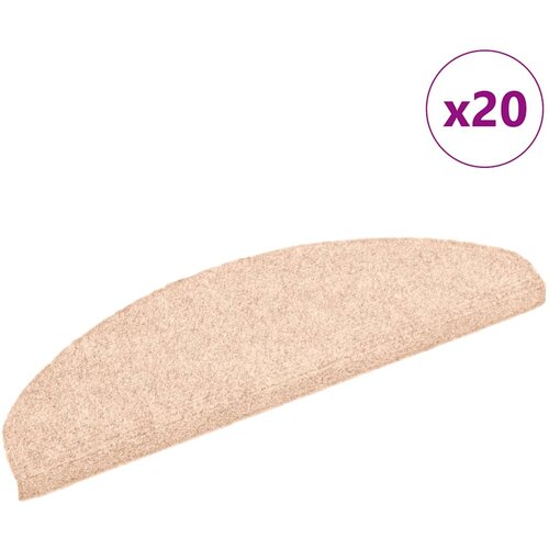 vidaXL Samoljepljivi otirači za stepenice 20 kom smeđe 65x21x4 cm Cene