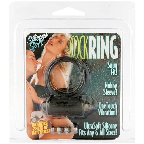Vibro prsten | Cock Ring Black Slike