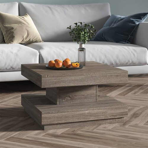 vidaXL Klubska mizica siva 60x60x35 cm mediapan Cene