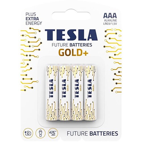 Tesla Batteries - 4 kom alkalne AAA baterije GOLD+ 1,5V 1350 mAh Cene