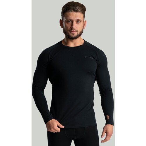 STRIX Muška majica dugih rukava MERINO I Black Cijene