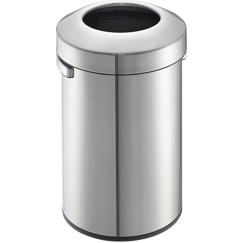 EKO Velik lepo oblikovan zbiralnik odpadkov, prostornina 60 l, VxØ 667 x 405 mm, nerjavno jeklo Cene